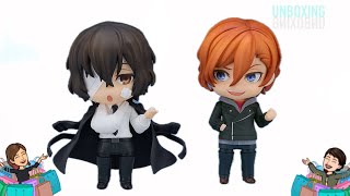 Unboxing figura Nendoroid de Chuuya Nakahara y Osamu Dazai quince años manga anime Bungo Stray Dogs [upl. by Shell]