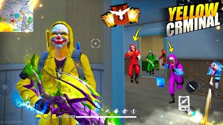 FREEFIRE🔥Yellow Criminal NXT Level Solo vs Squad 🤯 23 Kills Garena free fire  PK GAMERS freefire [upl. by Serrell]