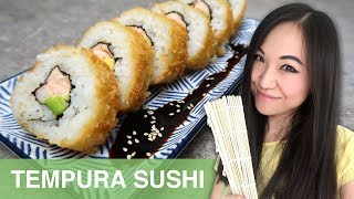 REZEPT Tempura Sushi selber machen  japanisch kochen [upl. by Leiuqeze698]