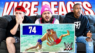 VYBE Reacts To The 100 Greatest WWE Moves Of All Time [upl. by Rotman889]