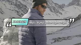 Tacvasen Mens Winter Puffer Jacket Warm Lightweight Water Repellent Windproof [upl. by Inal]