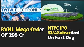 Market Updates🔥🔥IRFC NTPC IPO TATA Electronics Apple [upl. by Singer]