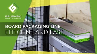 GAJEWSKI  Efficient board packaging line EN [upl. by Ihcas]