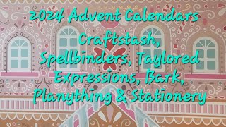 2024 Advent Calendars featuring 3 crafty 1 stationery 1 pet amp 1 planner starting Dec 1st [upl. by Nnomae]