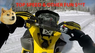 SKIDOO 600 TOP SPEED amp OTHER FUN ST [upl. by Skiba]