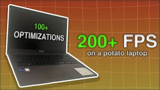 100 Fortnite PC Optimizations on a Potato Laptop [upl. by Decamp]