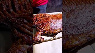 Roasted whole lamb crispy on the outside and tender on the inside carne asado comidadelicioso [upl. by Uis]