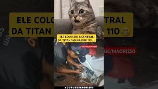 ELE COLOCOU A CENTRAL DA 160 NA POP 110😬 canalmaori250 automobile motorcycle yamaha memes ktm [upl. by Anilet]