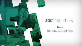 SDL Tridion Docs  New Draft Space Demo [upl. by Wenger]