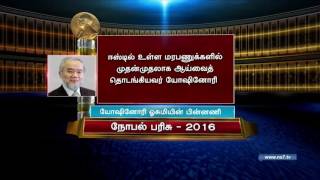 Nobel Prize in Medicine awarded to Yoshinori Ohsumi  News7 Tamil [upl. by Rosner]