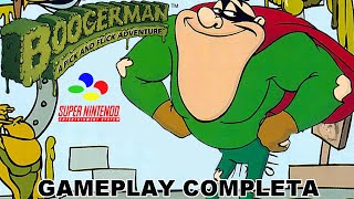 Boogerman A Pick and Flick Adventure Super Nintendo  Gameplay quotCompletaquot [upl. by Annawik60]