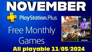 PlayStation Plus Monthly Games for November All playable 11052024 [upl. by Odnuges]