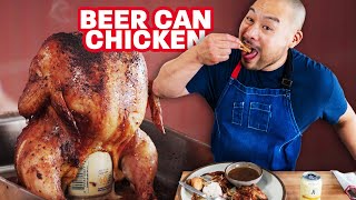 Dave Chang makes BEER CAN CHICKEN the wrong way and it’s so good [upl. by Bokaj881]