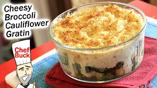 Best Cheesy Broccoli Cauliflower Gratin with Booms [upl. by Ycul]