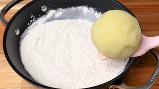 Just potato and flour Its so simple and delicious that I make this 3 times a week [upl. by Ecirtnuahs]