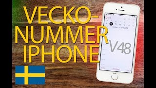 Hur du Sätter på Veckonummer i Kalender på iPhone och iPad  Steg för Steg [upl. by Bergerac]