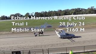 Echuca Harness Racing Club Trial 1 28July24 [upl. by Eilahs861]