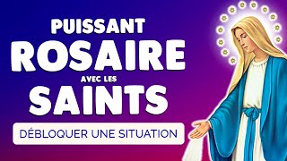 🙏 Puissant ROSAIRE avec les SAINTS pour DÉBLOQUER une SITUATION DIFFICILE [upl. by Yrelbmik331]