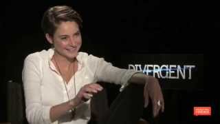 Divergent Interview With Shailene Woodley Miles Teller Theo James And More HD [upl. by Aneekas208]