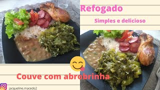 ❤Refogado de abobrinha com couve❤ fácil delicia [upl. by Atalie]