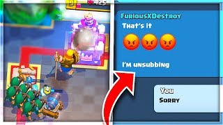 I BEAT MY SUBSCRIBER and THIS HAPPENED NEXT in Clash Royale [upl. by Caressa745]