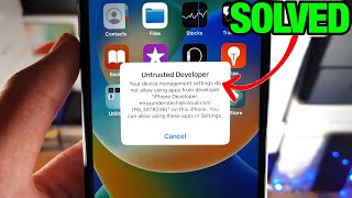 How To TRUST Untrusted Developer on iPhone or iPad ANY iOS [upl. by Tuinenga367]