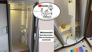 Wohnmobil Duscharmatur nach Frostschaden auswechseln [upl. by Borek483]