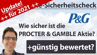 Procter amp Gamble Aktienanalyse – Update 2021 Wie sicher ist die Aktie günstig bewertet [upl. by Colston]