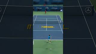 This Novak Djokovics confusing move helped him win the point 😳 tennis sports djokovic [upl. by Converse]