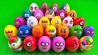 Rainbows Eggs 🌈 Cleaning Numberblocks Dinosaur Eggs with Rainbow SLIME Colorful Satisfying ASMR [upl. by Nivahb767]