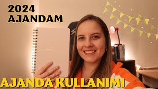 2024 AJANDAM  AJANDA KULLANIMI  NASIL KULLANIYORUM  Ajanda Tutmak Matt Notebook [upl. by Forkey]