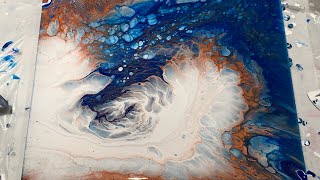 187 Full Tutorial  DecoArt Satin Enamel Cloud Effect  Fluid Acrylics Paint Pouring  Flow Art [upl. by Zusman719]