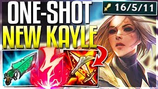 FULL BURST DMG REWORKED KAYLE IS BROKEN ONESHOT BUILD  Kayle Mid Gameplay  LoL [upl. by Etessil]