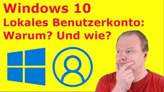 Windows 10 Lokales OfflineKonto nutzen Anleitung  Tutorial deutsch [upl. by Attenauqa]