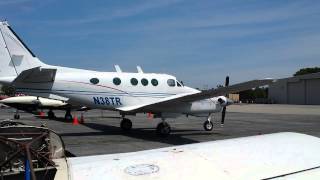 King Air C90 Engine 1 Start [upl. by Tegdirb836]