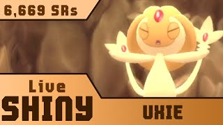 Live Shiny Uxie after 6669 SRs • Pokemon Brilliant Diamond [upl. by Artina]