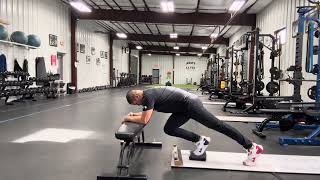 Upper Body Elevated Tall Plank Hip Flexion Sliders [upl. by Yerffej]