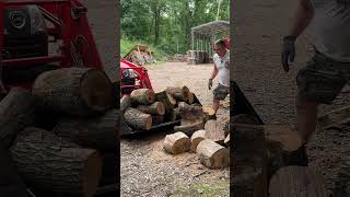 Big Bucket Dumps tractor attachment wood [upl. by Artened]