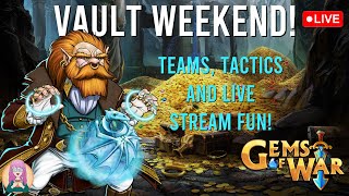 Gems of War LIVE  VAULT WEEKEND Teams and Fun Day 1 January 12 2024 [upl. by Iyre]