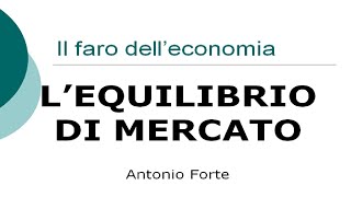 Lezione Le basi delleconomia lequilibrio di mercato [upl. by Harod843]