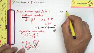 Example 5  Chapter 1 Real Numbers  Class 10 CBSE  NCERT Maths  Square Root 3 is irrational [upl. by Rundgren]