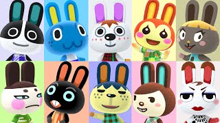 All 20 Rabbit Villager House Interiors in Animal Crossing New Horizons [upl. by Rossi]