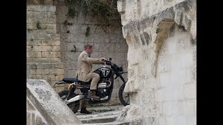 James Bond  No Time To Die Extended edit with bike stunt riding [upl. by Marijane]