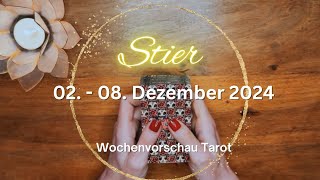 STIER ♉️ quotEINE DER BESTEN LEGUNGEN FÜR STIERquot 02  08 Dezember 2024 Tarot [upl. by Annodas]