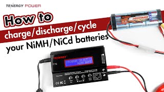 How to charge and discharge NiMHNiCd 115 cells battery packs with Tenergys TB6B [upl. by Annavaj]