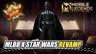 REVIEW SKIN STAR WARS REVAMP ARGUS DARTH VADER  Mobile Legends [upl. by Klehm]