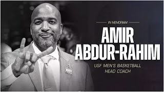 Amir AbdurRahim USF Mens Basketball coach and brother of allstar Shareef AbdurRahim dies at 43 [upl. by Aicena534]