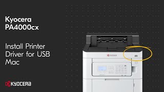 PA4000cx Install Printer Driver for USB Mac [upl. by Ahtamat]