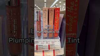 ESSENCE COSMETICS 499 PLUMPING GLOSS amp TINT LIP SWATCHES amp DEMO affordablemakeup [upl. by Kosaka]