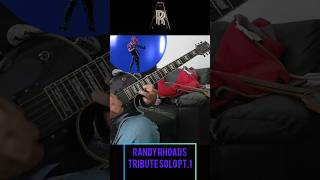 Randy Rhoads  Tribute solo pt1 [upl. by Ardried]